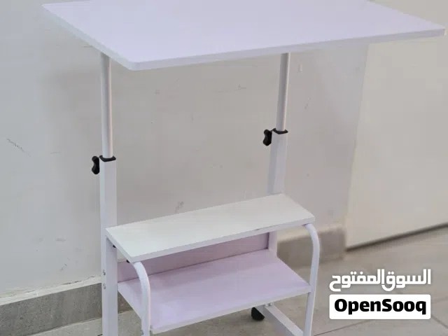 طاولة كمبيوتر عالية الجودة مع ارفف عجلات قابلة للتحريك لسرير أريكة مكتب * High Quality Folding Metal