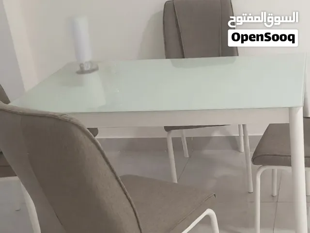 Tempered Glass Top HomeCenter Dining Table/Desktop (Without Chairs)
