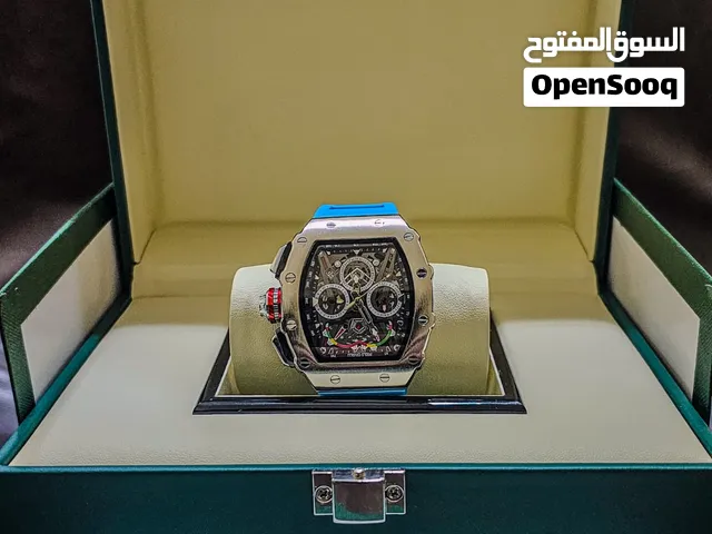 Paolo Cavalli Cielo Meccanico, Sky Blue Strap, Framed By Compass-Style Subdials