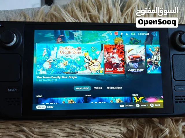 للبيع او البدل جهاز شبه جديد steamdeck 512gb