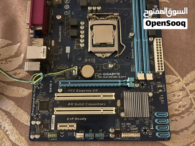 مذربورد جيجابايت مع معالج إنتل Gigabyte H61 + Core i7 3770 Bundle