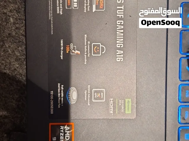 ASUS TUF A16 Gaming Laptop  Ryzen 9 8940HX  RTX 5060 8GB  16GB  1TB SSD
