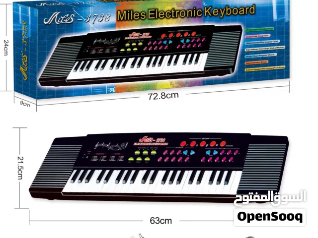 لعبة الاورج التعليمي للموسيقى للاطفال مع مايكرفون وشاحن usb