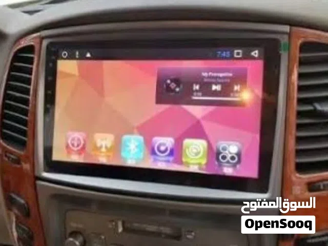 شاشة اندرويد لاندكروزر مع فريم مع جميع الوصلات
