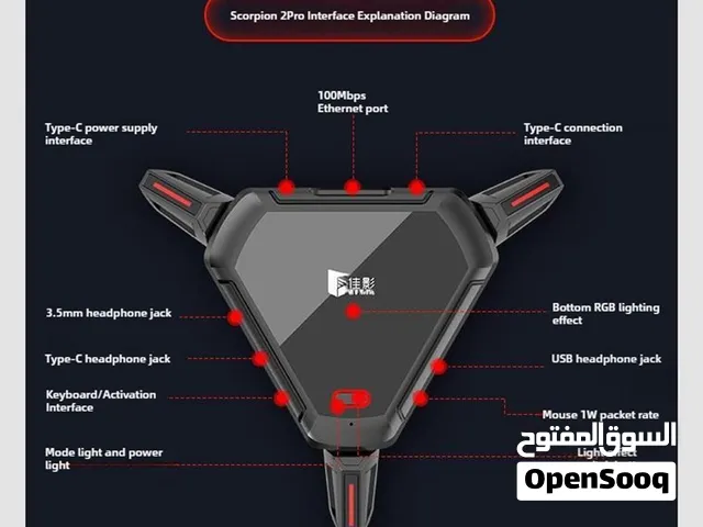 عكرب سكوربين 2 و ماوس و كيبورد اصليات ب 75 قفل مكاني الشعلة
