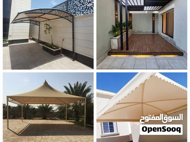 مظلات وسواتر وجلسات خارجية هناجر خميس مشيط أبها عسير كامل جودة وضمان