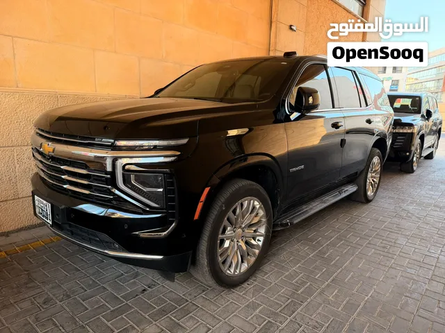 شيفروليه تاهو 2026 أسود SUV للإيجار اليومي بمواصفات فاخرة