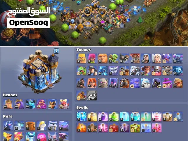 clash of clans accounts th18 near max