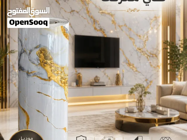 بديل الرنج والسيراميك والرخام ديكور جدران وصل من جديد لفات بديل رخام لاصق 3متر في 1.20