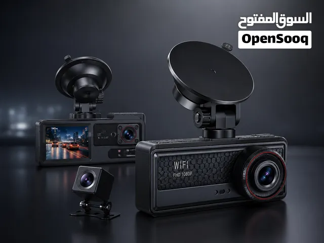 كاميرا سيارة HD Vehicle BlackBOX DVR ثلاثية القنوات مع  WIFI