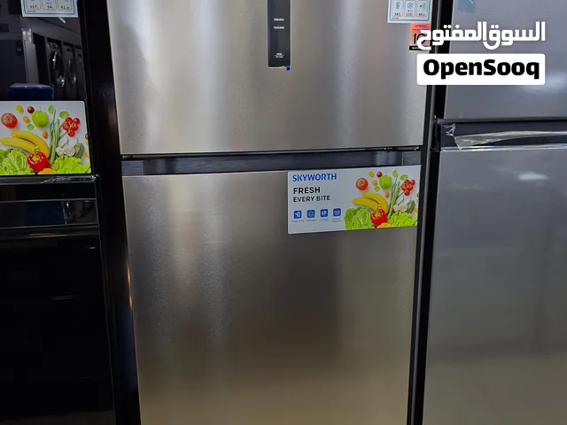 عرض نااار على ثلاجة سكاي وورث 500 لتر تقريبي سلفر ستانلس ستيل توفير طاقه A++