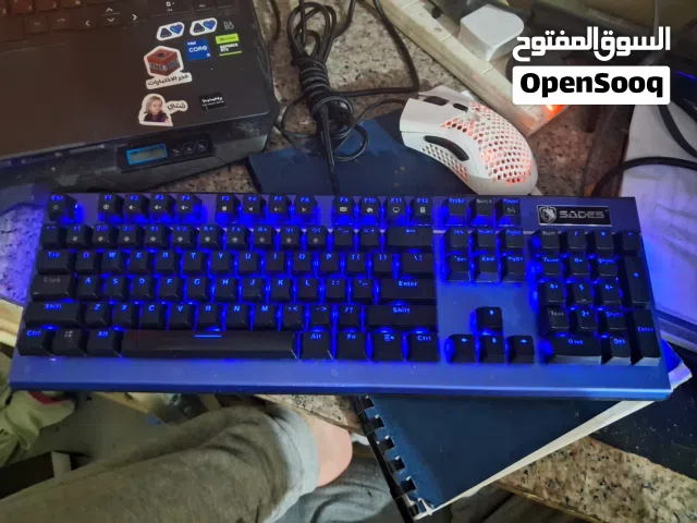 للبيع كيبورد جيمنج Sades Battle Ram، بحالة فنية ممتازة وشكل جمالي جذاب. الكيبورد تم تنظيفه بعناية وه