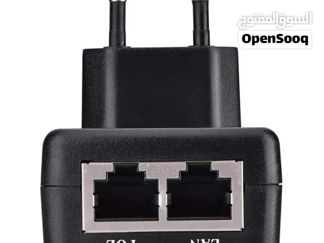 محول PoE Injector 48V 0.5A 24W Gigabit LAN لتشغيل أجهزة الشبكات