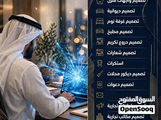 تصميم اعلانات منوعة تسويقية وأشكال لغرف منزلية ( صالات - دوواين -وديكورات محلات)( الشركات - الأفراد)