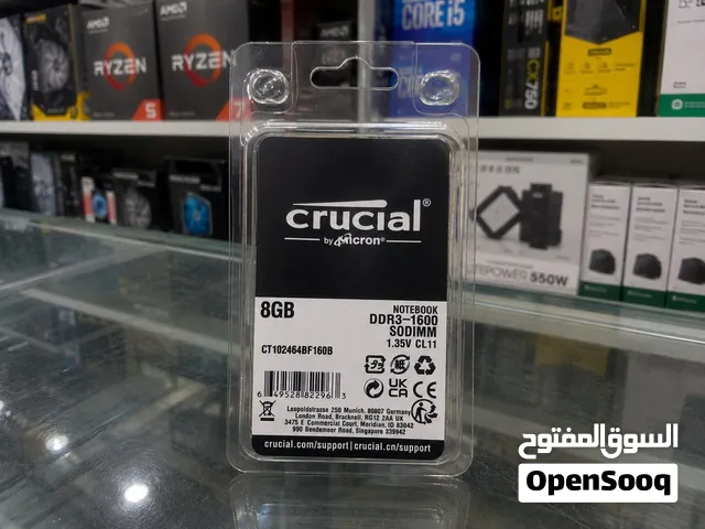 رام لابتوب كروشيال الأصلي Crucial by Micron 8GB DDR3L (1600MHz)