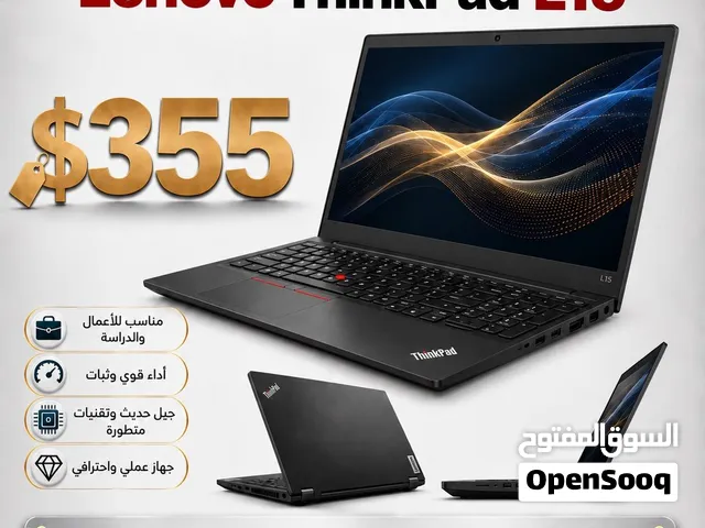 Lenovo ThinkPad L15 Core i7 جيل 10 RAM 16GB SSD 512GB 355$