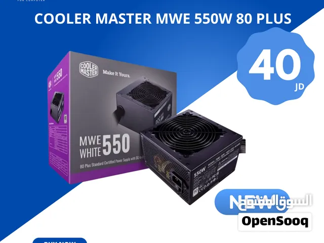مزود طاقة Cooler Master MWE 550W 80 Plus جديد