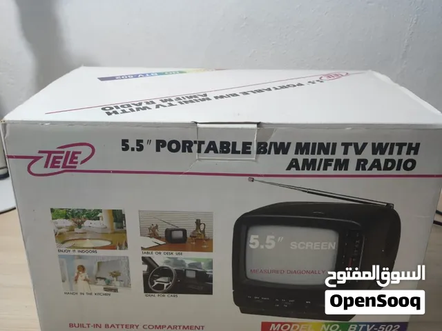 تلفزيون وراديو كلاسيكي محمول (TELE BTV-502) مخزن من التسعينات - بالكرتونة والملحقات