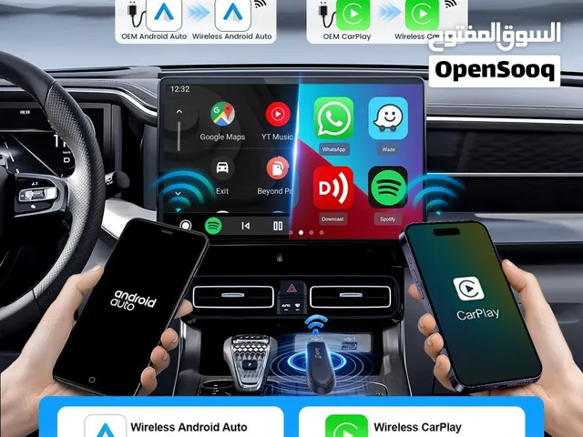 كاربلاي CarPlay برو لاسلكي كاربلاي متوافق مع آي أو إس 10 وأندرويد 10 وما فوق، اتصال سريع