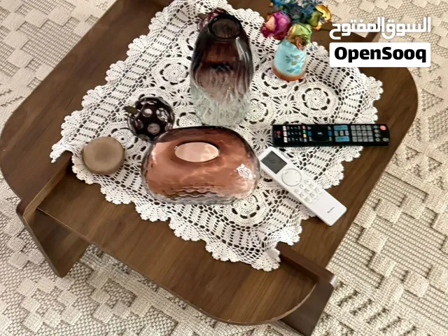 طاولة وسيطة خشب جوزي غامق