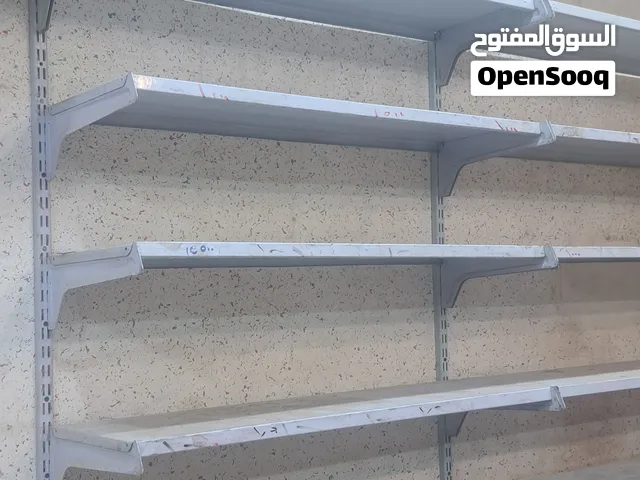 رفوف محل اسواق للبيع رف جداري قياس 25 في متر نضيف قياس واحد عدد48 رف كاملات