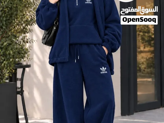 بيجامة نسائية شتوي فرو Adidas S-2XL موديل 2026