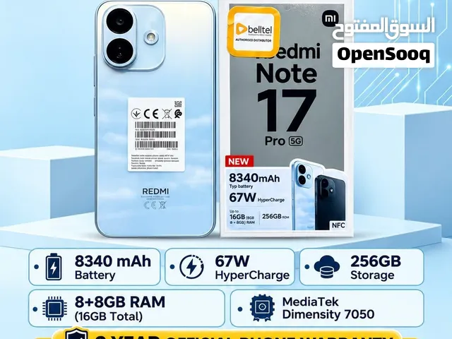 Redmi Note 17pro 5g 256Gb 8+8 Blue 5 days use just box open only