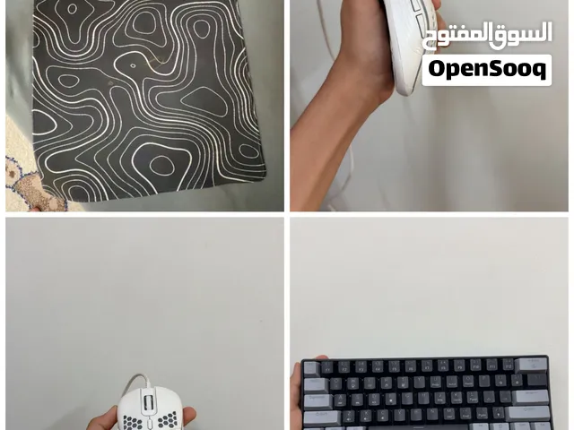 طقم جيمينج للبيع كيبورد + ماوس + ماوس باد صغير، نظيف وحالته ممتازة.  مناسب للبلايستيشن والـPC.