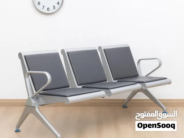 كنب استيل كراسي انتظار مقاعد استقبال مقاعد المطار كنب مطار Steel sofas waiting chairs reception set.