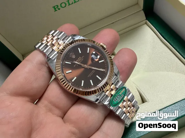 ساعة Rolex Datejust – ثنائية اللون – مينا شوكولاتي – سوار جوبيلي