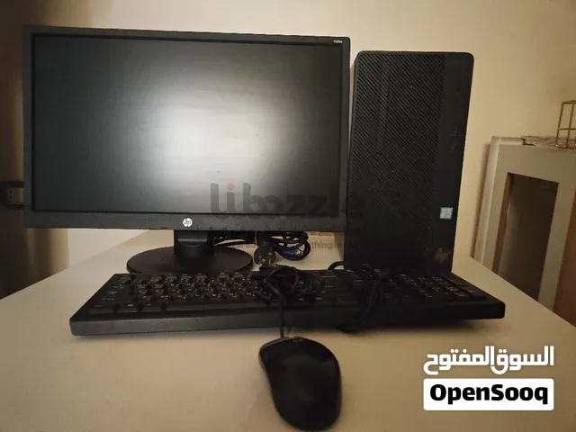 كمبيوتر للبيع من شركة HP مع شاشه و كيبورد و ماوس ب 1400 قابل للتفاوض