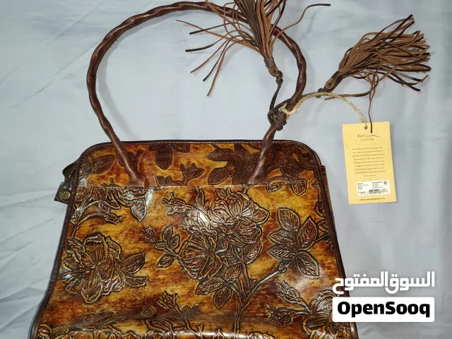 Patricia Nash Large Paris Floral Embossed Leather Satchel/Shoulder Bag w/ Dust Bag