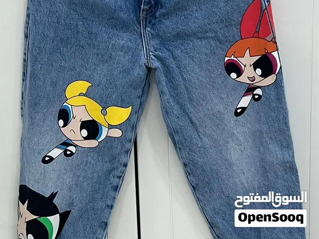 بنطلون حينز نسائي قياس xs مستخدم مرة واحدة