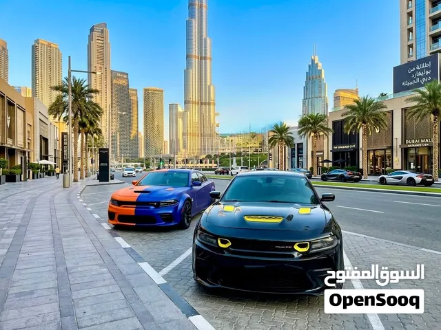دوج چارجر  للإيجار اليومي الاسبوعي الشهري  شركة نجم الساحل لتأجير السيارات . توصيل مجاني