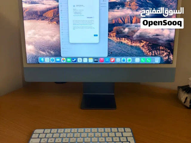 Apple Imac 2023 M3 Chip 4.5k display بحالة الوكاله تحت الكفاله