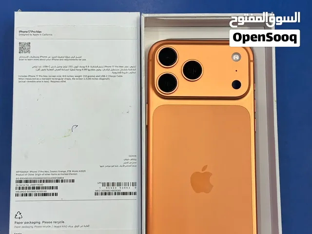 New Apple iPhone 17 Pro Max in Orange with 2TB Storage – Unlocked Smartphone