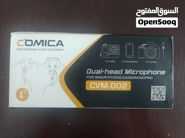 ميكروفونات جديده للبيع ماركة كارول طول السلك 4 متر و ميكروفون وماركة كوميكا طول السلك 6 متر