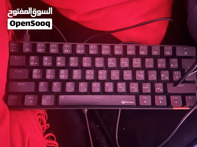 كيبورد ميكانيكل سويتش ازرق و ماوس ريد راجون و ماوس Logitech g102