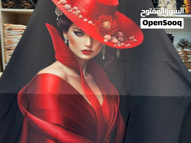 عباية/دشداشة منزلية راقية بطبعات ديجيتال مميزة