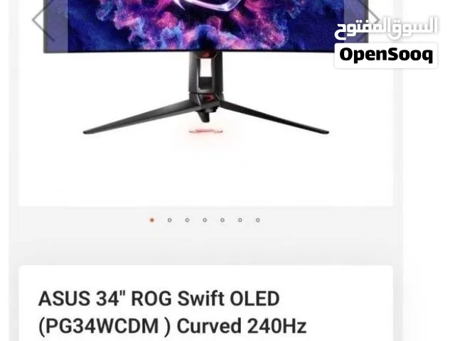 شاشة ASUS 34′′ ROG Swift OLED (PG34WCDM ) Curved 240Hz
