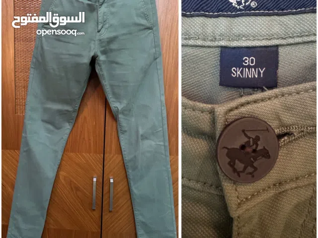 Polo pants. Skinny fit. Waist size 30. Olive green color