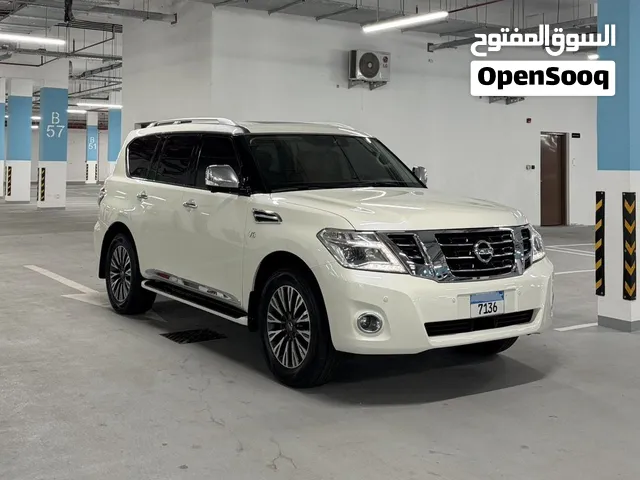 نيسان باترول بلاتينوم خليجي اعلى المواصفات2019 المكينة الكبيرة -((تشييك وسيرفس وكالة بهوان))