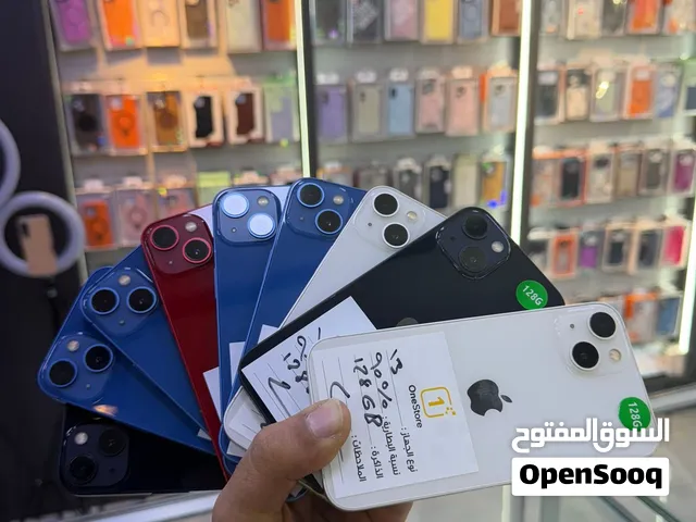 iPhone 13 128 GB used ايفون 13 128 جيجا مستعمل بطاريه من83/97 % أجهزه بحاله وكاله كفاله 12 شهر