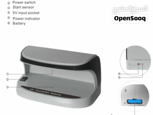 كاشف العملة المزورة   MODEL NO. AL-09  UV DETECTOR
