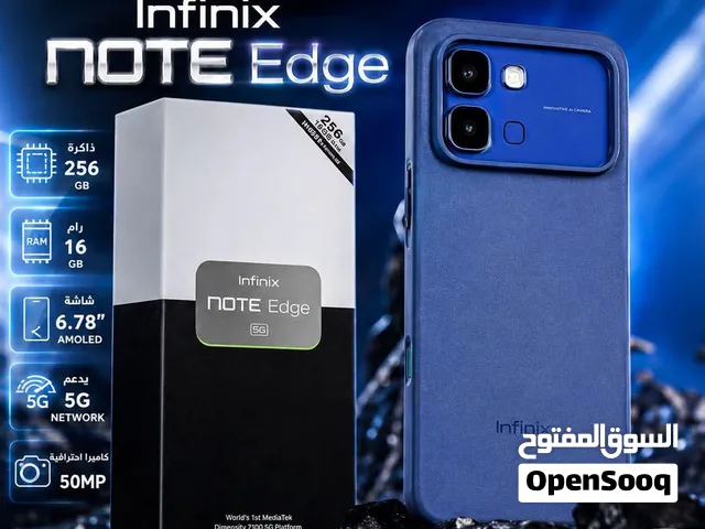 جهاز Infinx Note Edge مواصفات 256جيجا رام 16 مستعمل بحالة الوكالة