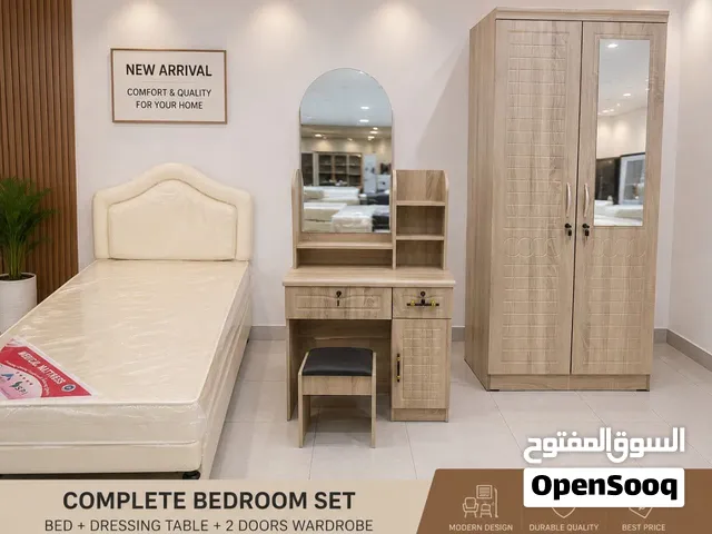 Special offer new bed with matters 2 doors cupboard with dressing table available
