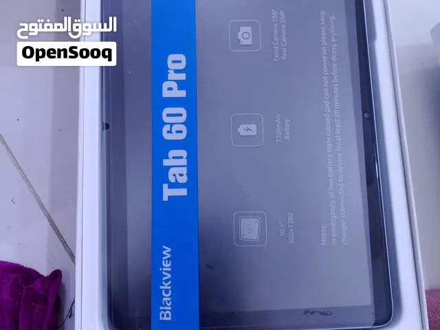 تاب 60برو عدد 1 مع كارتون وشاحنه و كيبورد وماوس وقلم وكارتون 128مكيابت