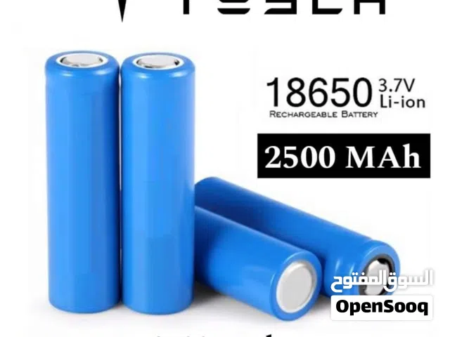 بطاريات ليثيوم 2500mAh  18650 فعلي أصلية نخب اول صناعة تيسلا