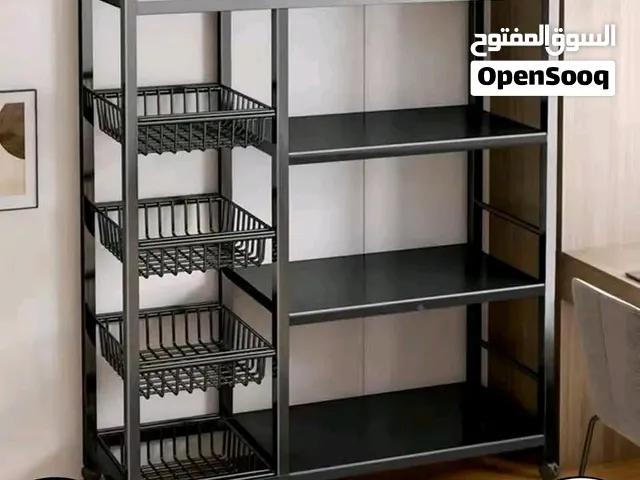 رف معدن للمطبخ متوفر بالونين   3 سلات لون ابيض +لون اسود  متوفر توصيل لكل المحافظات