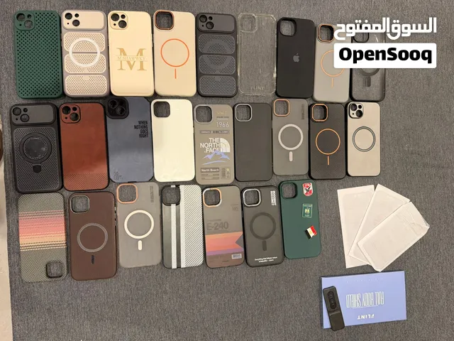 عدد 25 جراب ايفون 15 بلس + عدد 3 اسكرينات